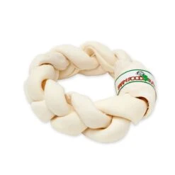 Farm Food Rawhide Dental Braid Donut L
