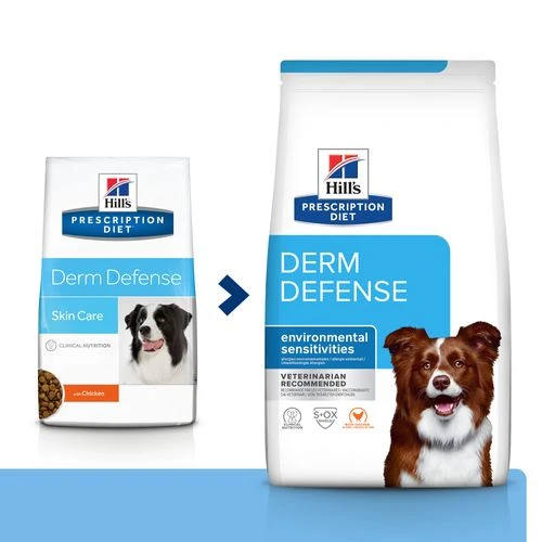 Hill's Hill’s Prescription Diet Derm Defense – Hondenvoer Met Kip – 12kg 5 Hill's Hill’s Prescription Diet Derm Defense – Hondenvoer Met Kip – 12kg - Afbeelding 3