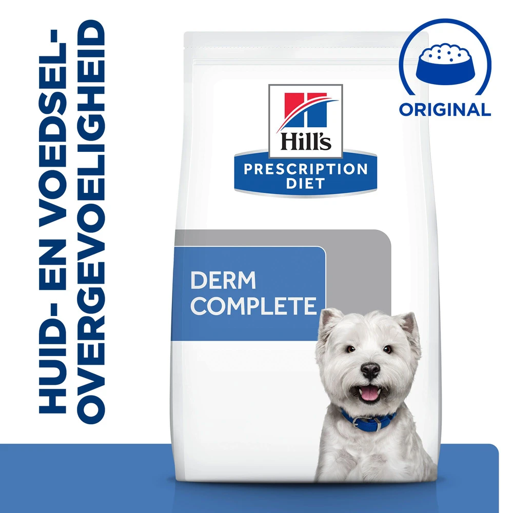 Hill's Prescription Diet Derm Complete Mini Environmental/food Sensitivities Hondenvoer Met Rijst & Ei 1kg 4 Hill's Prescription Diet Derm Complete Mini Environmental/food Sensitivities Hondenvoer Met Rijst & Ei 1kg - Afbeelding 2
