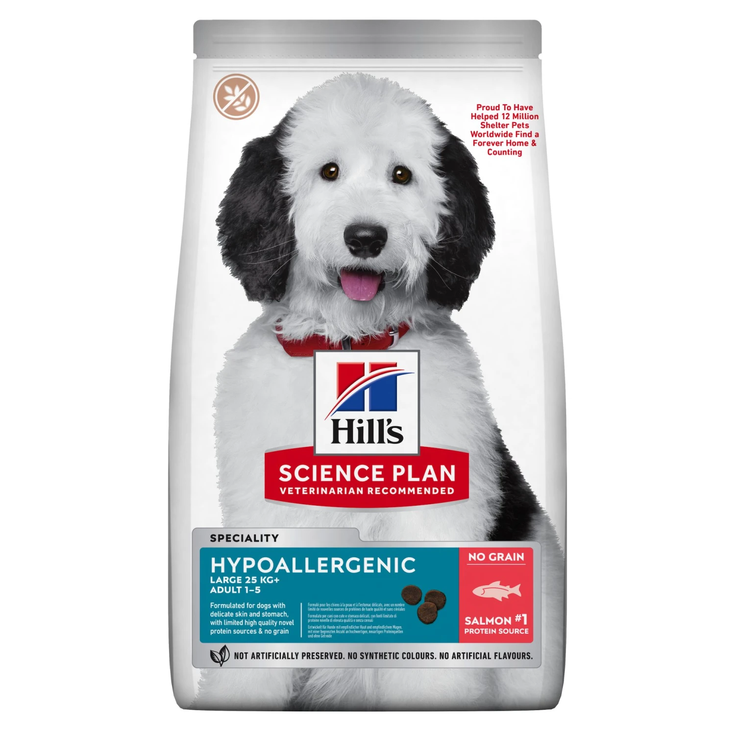 Hill's Science Plan Hypoallergenic Large Hond Met Zalm 14kg 3 Hill's Science Plan Hypoallergenic Large Hond Met Zalm 14kg