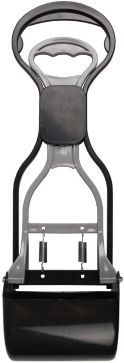 Flamingo Poepschep Easy Scoop Zwart/grijs M 12x10x36,5cm