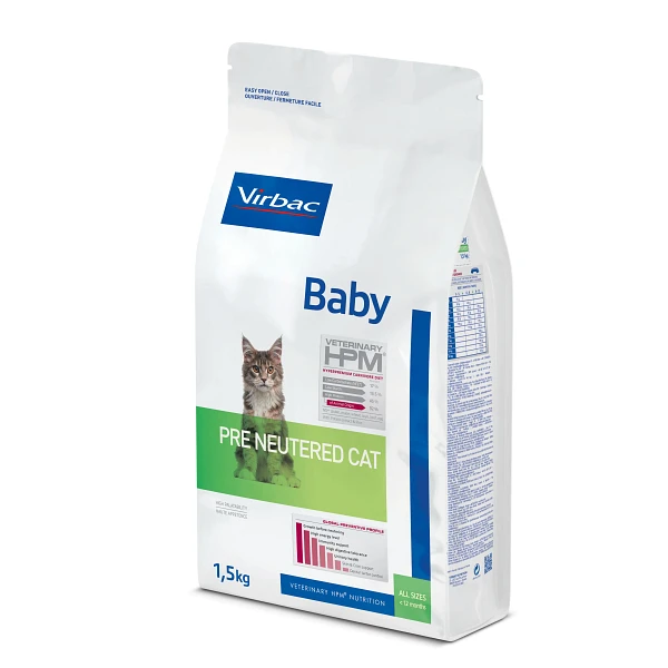 Virbac Veterinary Hpm Baby Pre Neutered - Kattenvoer - 1,5kg 4 Virbac Veterinary Hpm Baby Pre Neutered - Kattenvoer - 1,5kg - Afbeelding 2